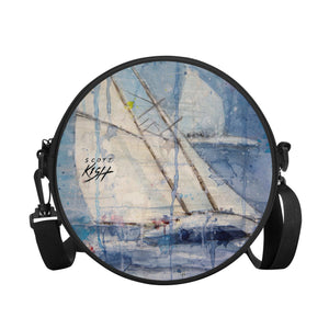 Sailing Round Satchel Bag