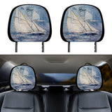 Sailing Car Headrest Covers