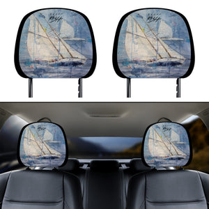 Sailing Car Headrest Covers