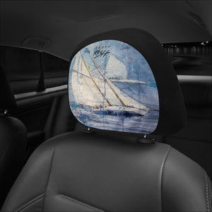 Sailing Car Headrest Covers