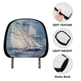 Sailing Car Headrest Covers