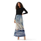 Womens Sailing Full Length Skirt