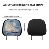Sailing Car Headrest Covers