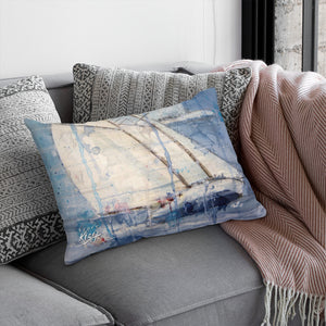 Sailing Rectangular Throw Pillow Cover