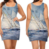 Women's Sailing Sleeveless Mini Dress
