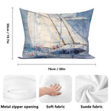 Sailing Rectangular Throw Pillow Cover