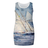Women's Sailing Sleeveless Mini Dress