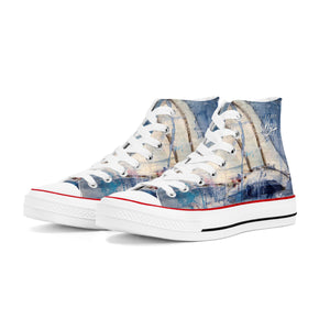 Men's Sailing High Top Canvas Shoes