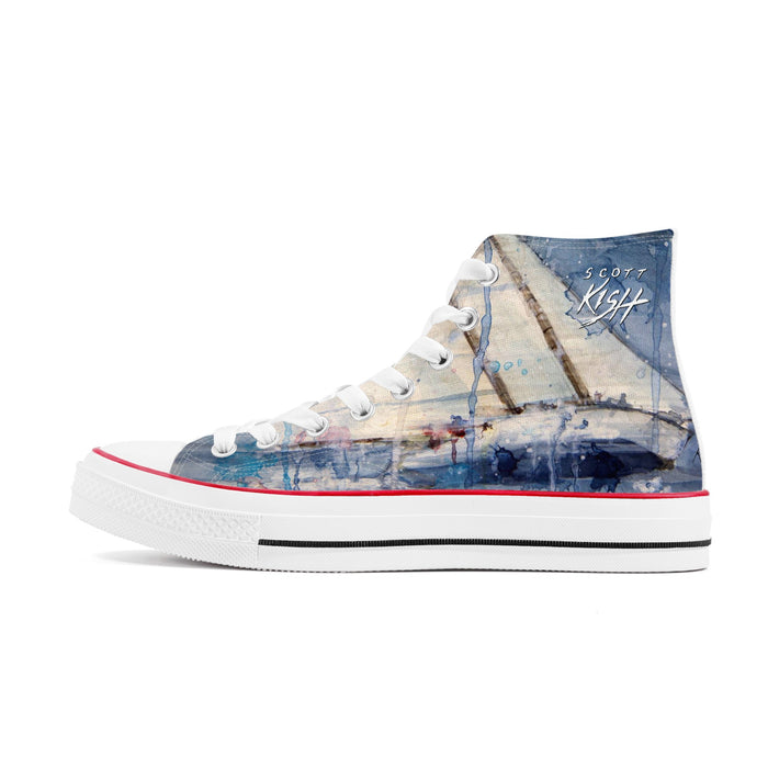 Men's Sailing High Top Canvas Shoes