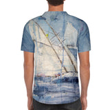 Men's Sailing Short Sleeve Baseball Jersey