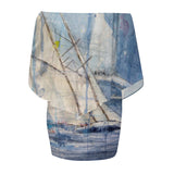 Women's Sailing Off-The-Shoulder Scarf Dress