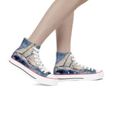 Women's Sailing High Top Canvas Shoes