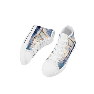 Kid's Sailing High Top Canvas Shoes