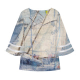 Women's Sailing Puff Sleeve Blouse