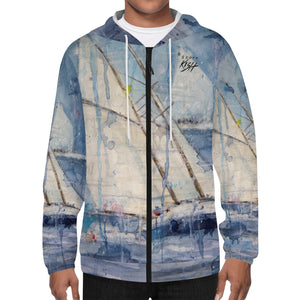 Men's Lightweight Sailing Zip Hoodie