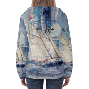 Women's Lightweight Sailing Zip Hoodie