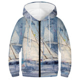 Youth Lightweight Sailing Zip Hoodie