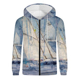 Men's Lightweight Sailing Zip Hoodie
