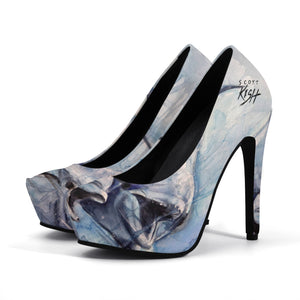 dolphin high heels