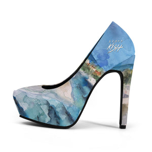 beach high heels