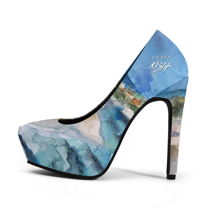 beach high heels