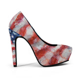 American Flag Platform Pumps