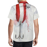 Men's Fishing Hawaiian Shirt - Red Devil Lure