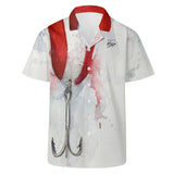 Men's Fishing Hawaiian Shirt - Red Devil Lure