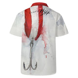 Men's Fishing Hawaiian Shirt - Red Devil Lure