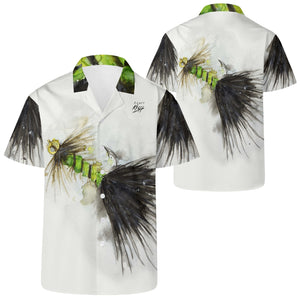 Men's Fishing Hawaiian Shirt - Wooly Bugger Fly
