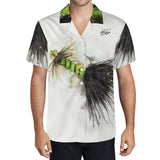 Men's Fishing Hawaiian Shirt - Wooly Bugger Fly