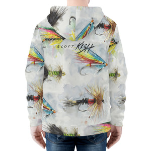 Men's Heavy Fly Fishing Zip Hoodie