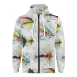 Men's Heavy Fly Fishing Zip Hoodie