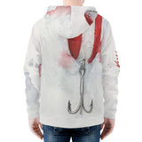 Men's Heavy Fishing Zip Hoodie - Red Devil Lure
