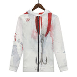 Men's Heavy Fishing Zip Hoodie - Red Devil Lure