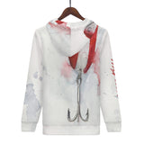 Men's Heavy Fishing Zip Hoodie - Red Devil Lure