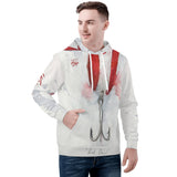 Men's Heavy Fishing Hoodie - Red Devil Lure