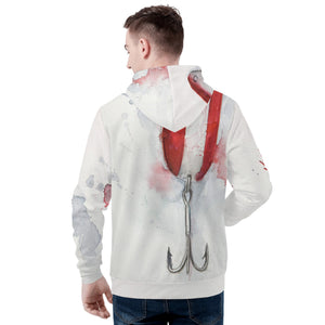 Men's Heavy Fishing Hoodie - Red Devil Lure