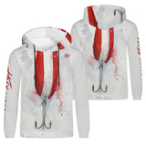 Men's Lightweight Fishing Hoodie - Red Devil Lure