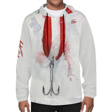 Men's Lightweight Fishing Hoodie - Red Devil Lure