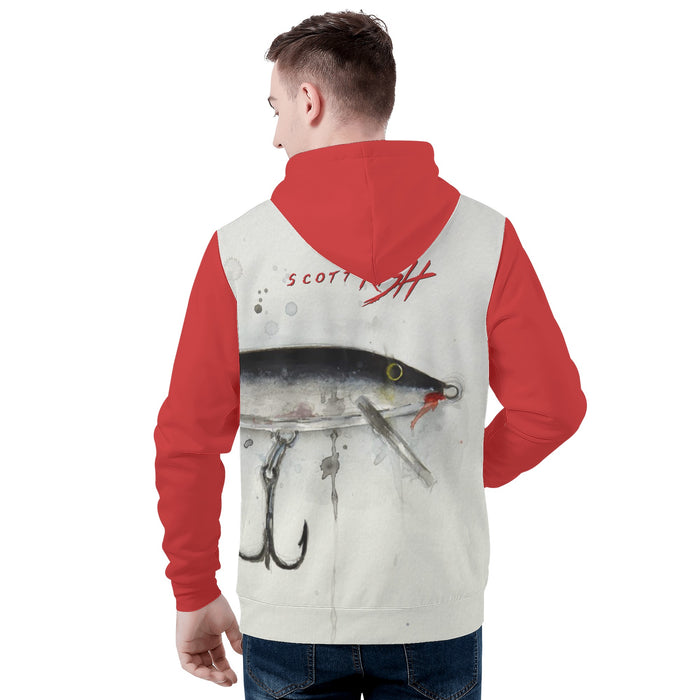 Men's Heavy Fishing Hoodie - Classic Floating Lure