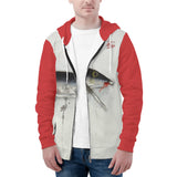Men's Heavy Fishing Zip Hoodie - Classic Floating Lure