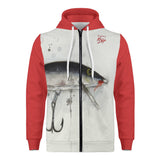 Men's Heavy Fishing Zip Hoodie - Classic Floating Lure
