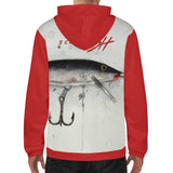 Men's Lightweight Zip Fishing Hoodie - Classic Floating Lure