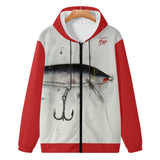 Men's Lightweight Zip Fishing Hoodie - Classic Floating Lure