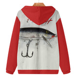 Men's Lightweight Zip Fishing Hoodie - Classic Floating Lure