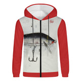 Men's Lightweight Zip Fishing Hoodie - Classic Floating Lure