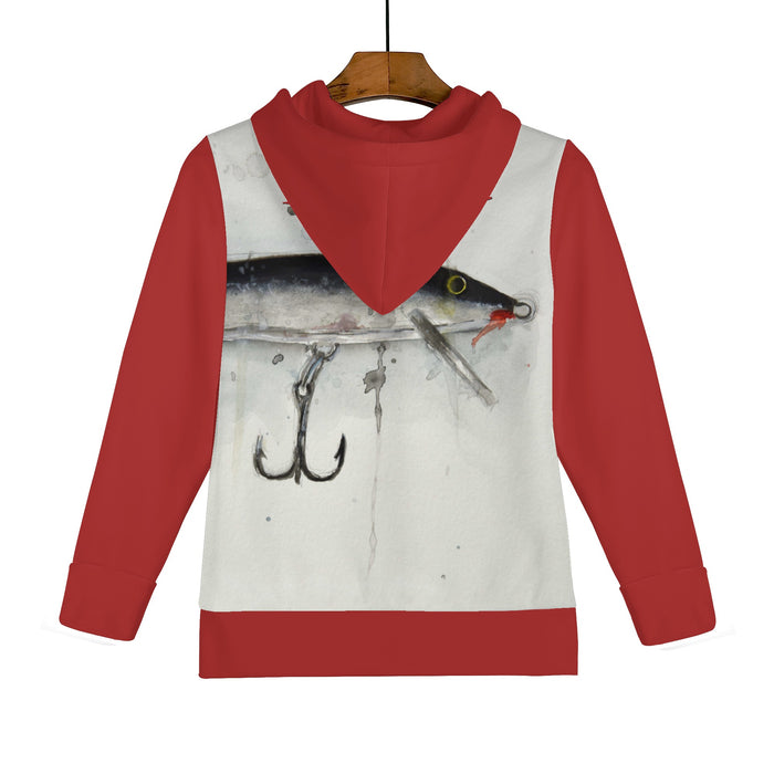 Youth Fishing Zip Hoodie - Classic Floating Lure