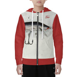 Youth Fishing Zip Hoodie - Classic Floating Lure