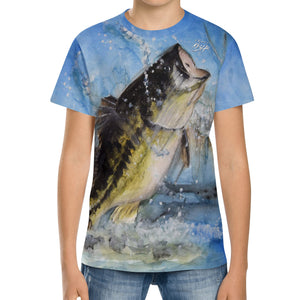 Youth Fishing T-Shirt - Largemouth Bass